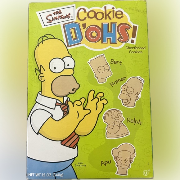The Simpsons Cookie D'OHs Shortbread Cookies - Unopened Home Bart Ralph & Apu - Picture 1 of 11